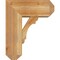 Ekena Millwork Olympic Craftsman Rough Sawn Bracket w/ Offset Brace, Western Red Cedar, 8"W x 18"D x 22"H BKT0806X18X22OLY04RWR - alternate 3